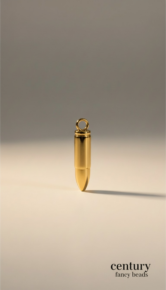Premium bullet  Shape Metal Pendant for Jewellery & Keychains |