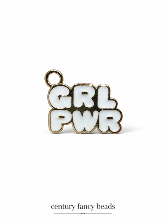 Girl power enamel for Imitation Jewellery Making | Century Fancy Beads