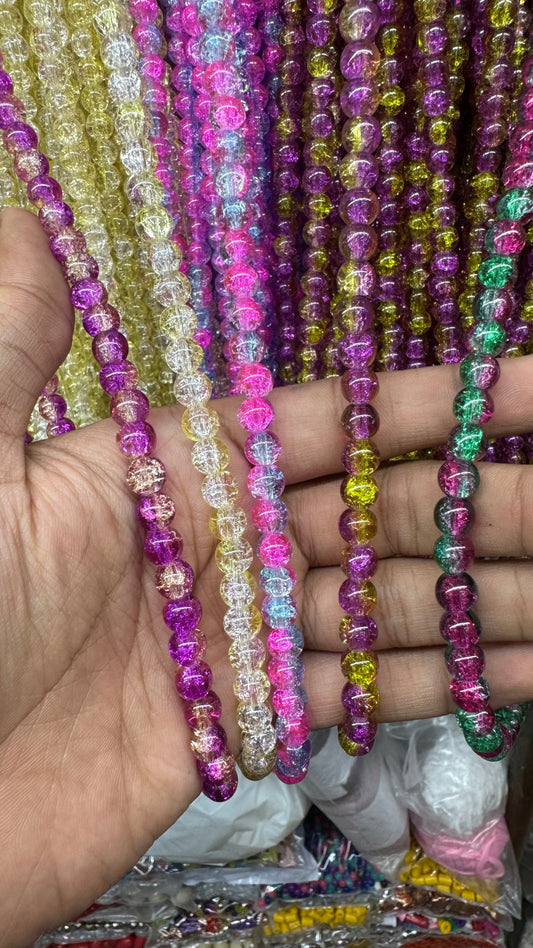8mm Cracker beads