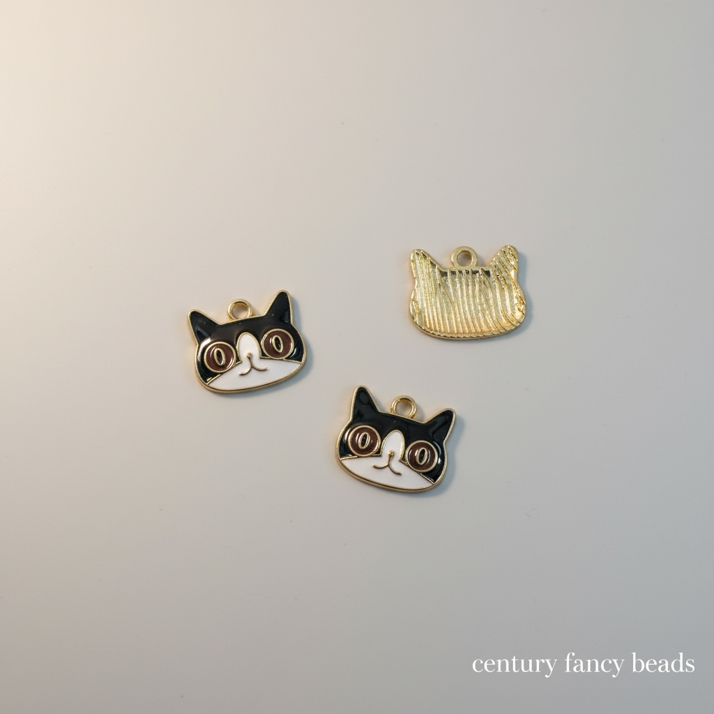 Cute Enamel Headphone & Cartoon Charms