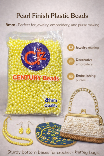 Pastel plastic beads (500 gram)