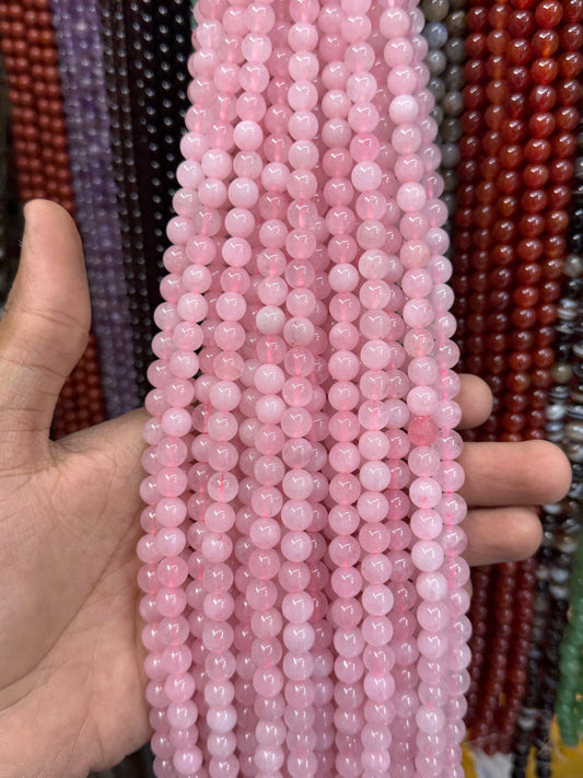 AAA Rose Quartz Natural Stone Beads (8mm)