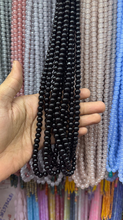 Jelly Round Beads Strand – 100 Beads Per Strand for Jewelry Making