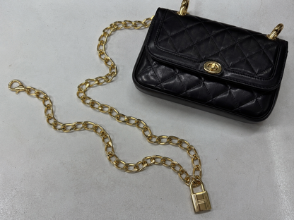 Gold & Silver Bag Chain with Lock for Handbags