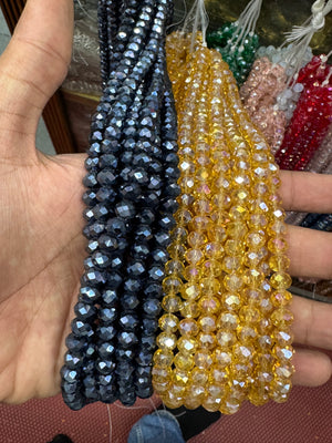 8mm Glass Rainbow Crystal Beads