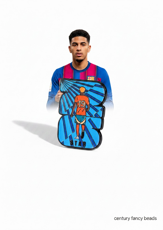 Lamine Yamal No. 19 STAR Football Enamel Brooch Pin