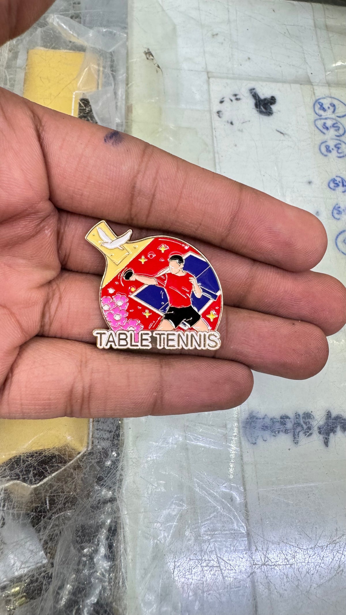 TABLE TENNIS 🏓 Enamel Lapel Pin imatation jewellery