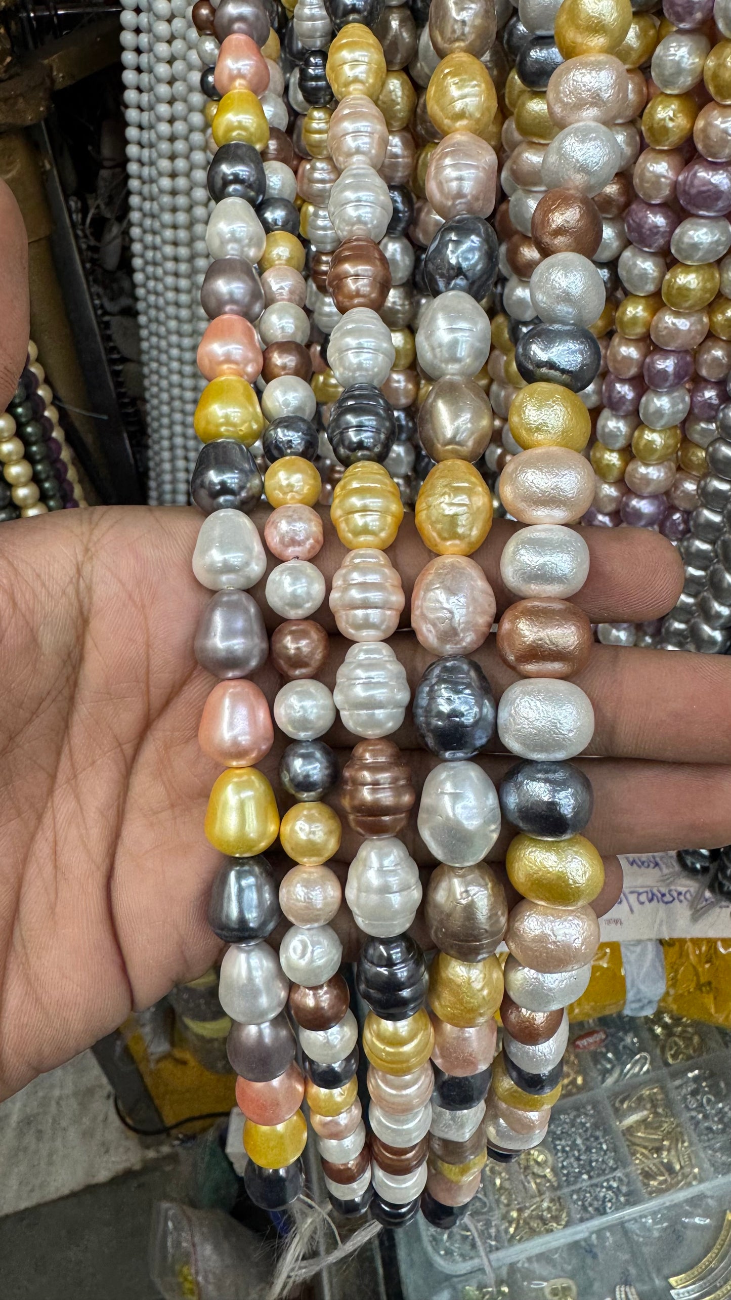 Multicolor Shell Pearl Beads – Irregular Luxury Pearls for Jewellery Making