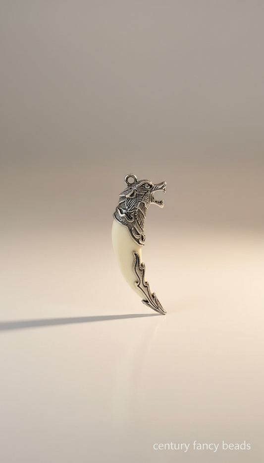 Premium WOLF 🐺  Shape Metal Pendant for Jewellery & Keychains |