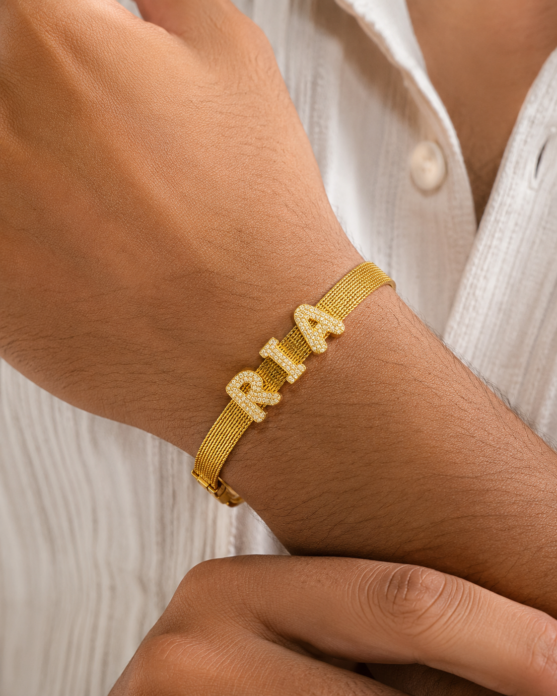 DAIMOND Alphabet (BELT NOT  INCLUDED ) | Stainless Steel | imatation jewellery | Century Fancy Beads