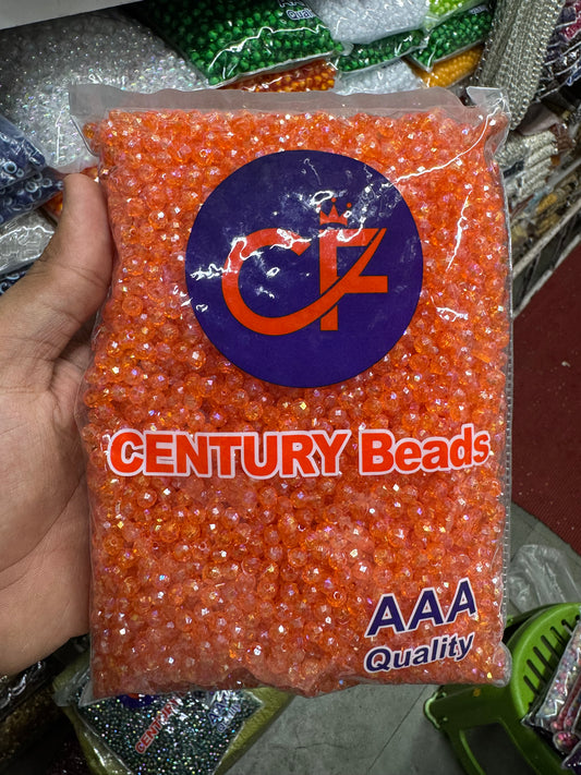 6mm Rainbow Shine Acrylic Crystal Beads