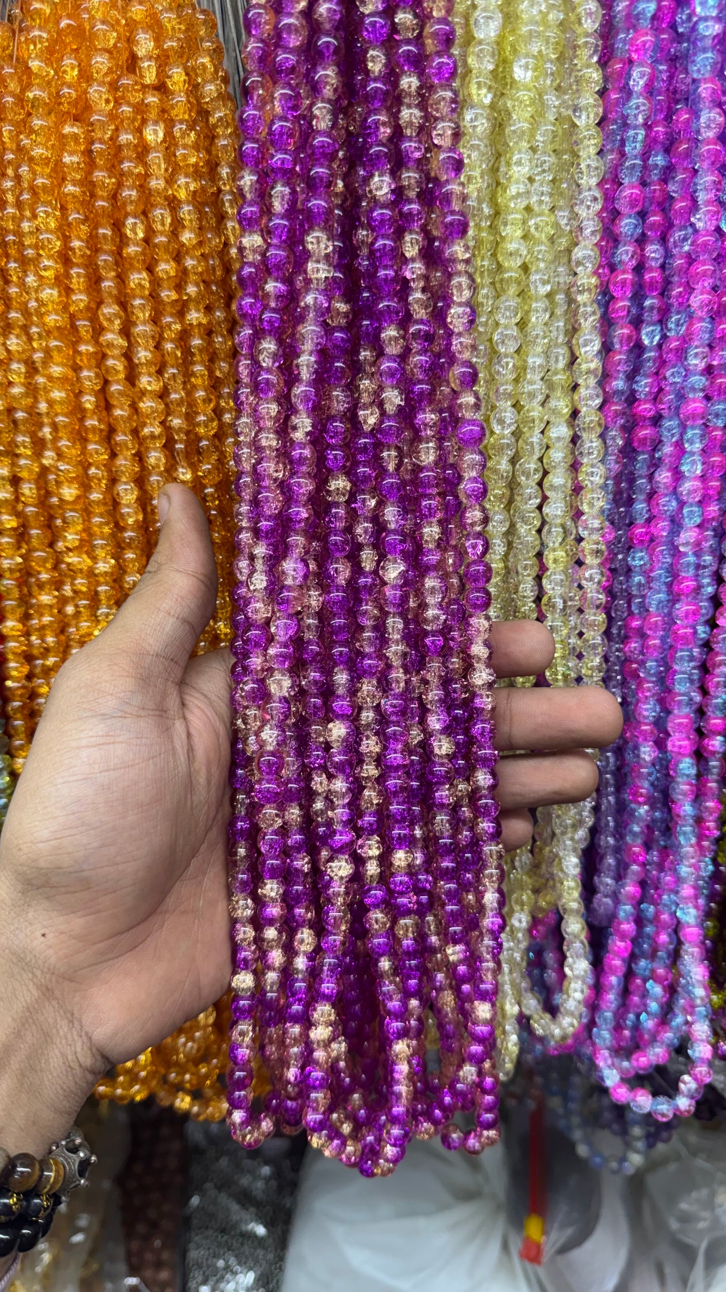 8mm Cracker beads