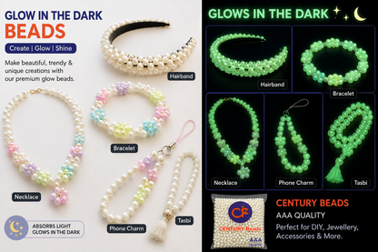 Glow In The Dark Beads for Jewellery Making & DIY Crafts