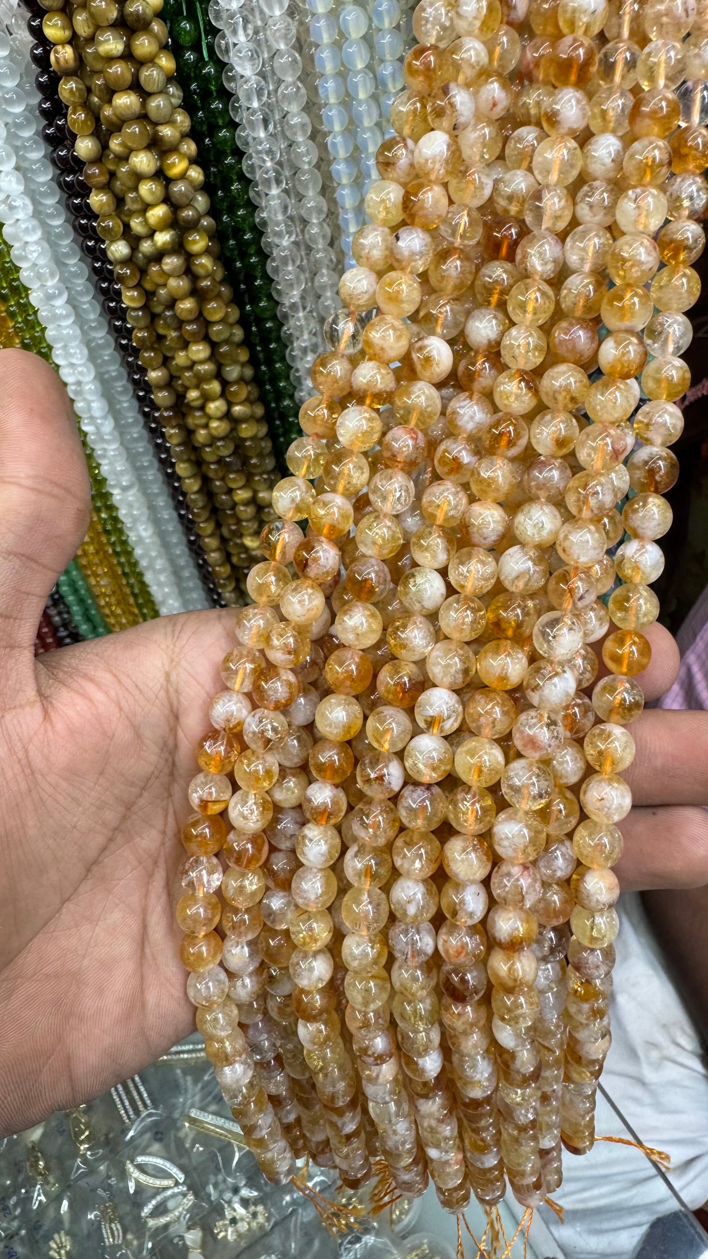 AAA Citrine Natural Stone Beads (8mm)