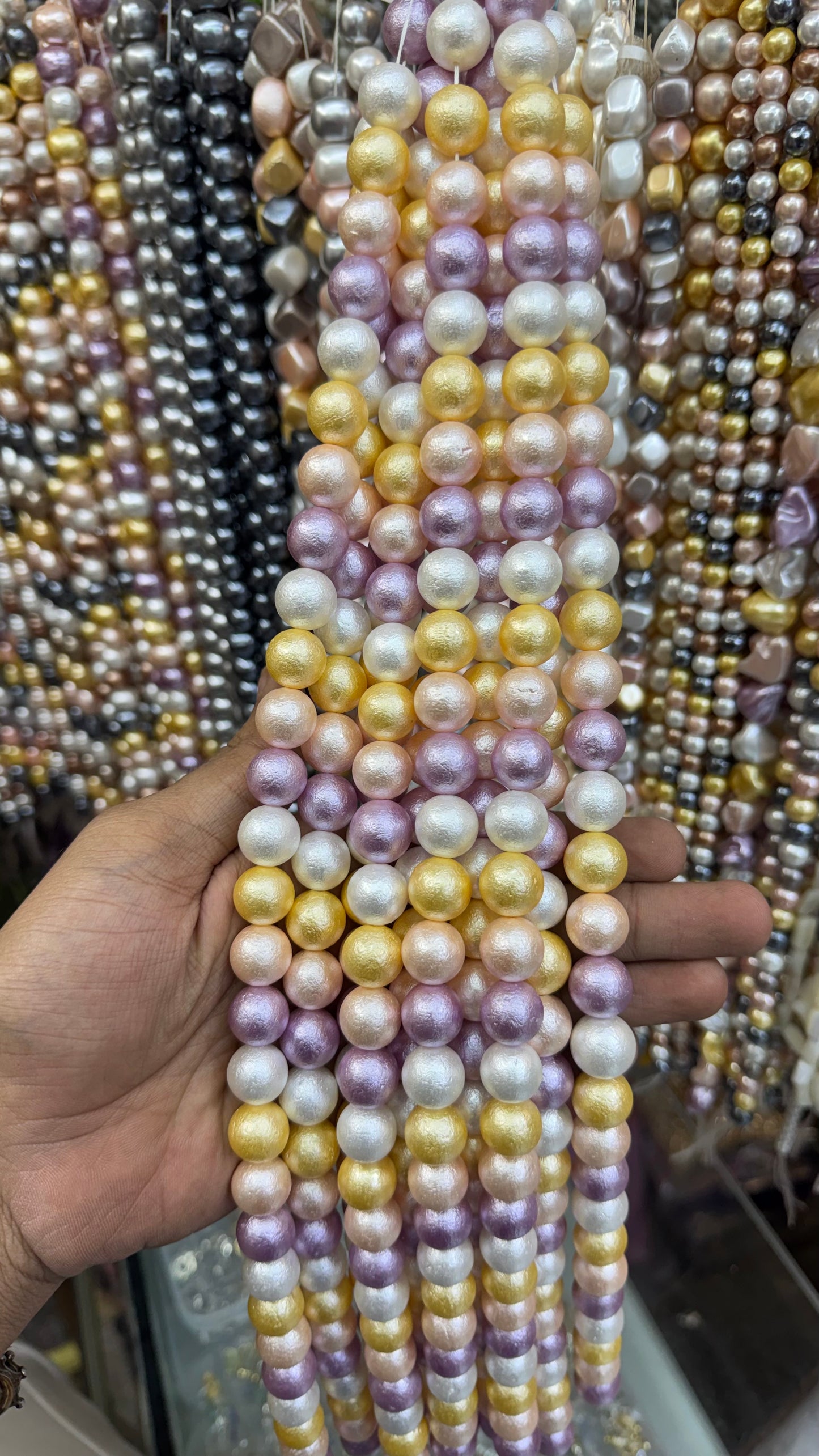 Multicolor Shell Pearl Beads – Irregular Luxury Pearls for Jewellery Making