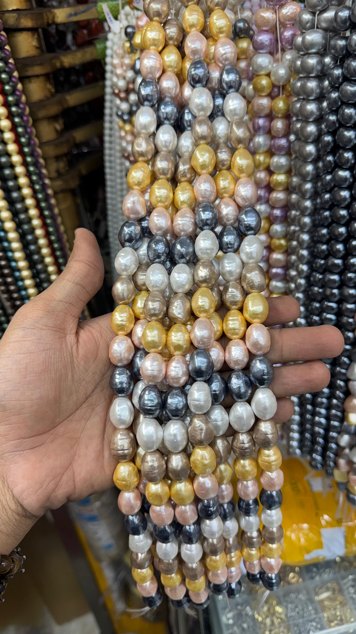 Multicolor Shell Pearl Beads – Irregular Luxury Pearls for Jewellery Making