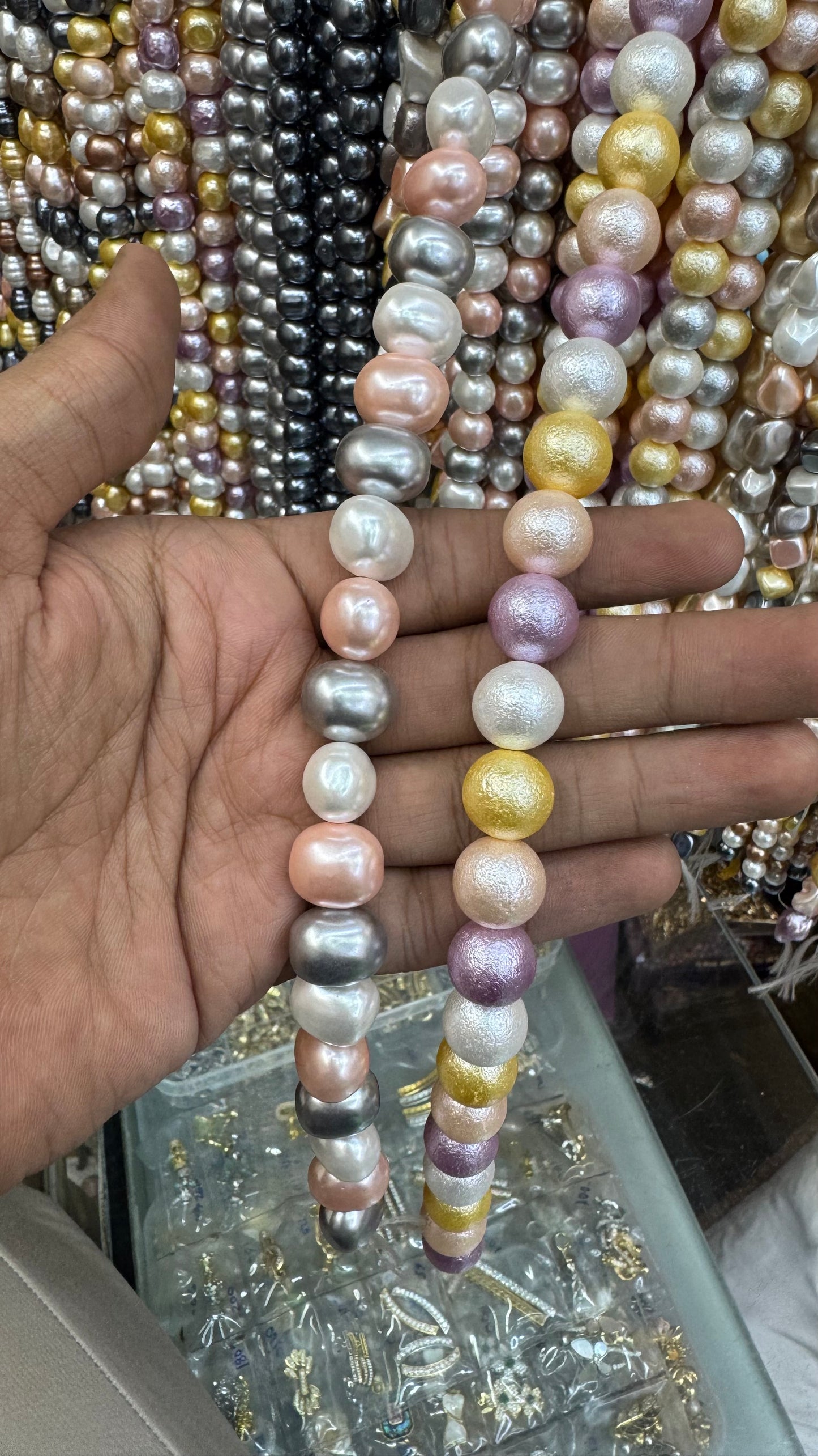 Multicolor Shell Pearl Beads – Irregular Luxury Pearls for Jewellery Making