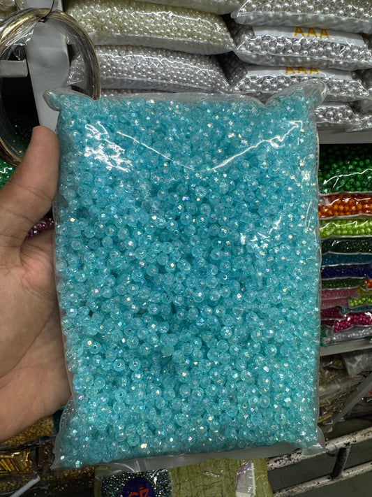6mm Rainbow Shine Acrylic Crystal Beads