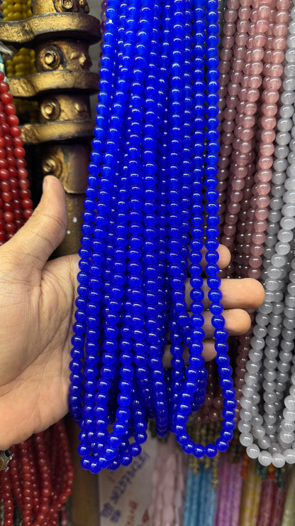 Jelly Round Beads Strand – 100 Beads Per Strand for Jewelry Making