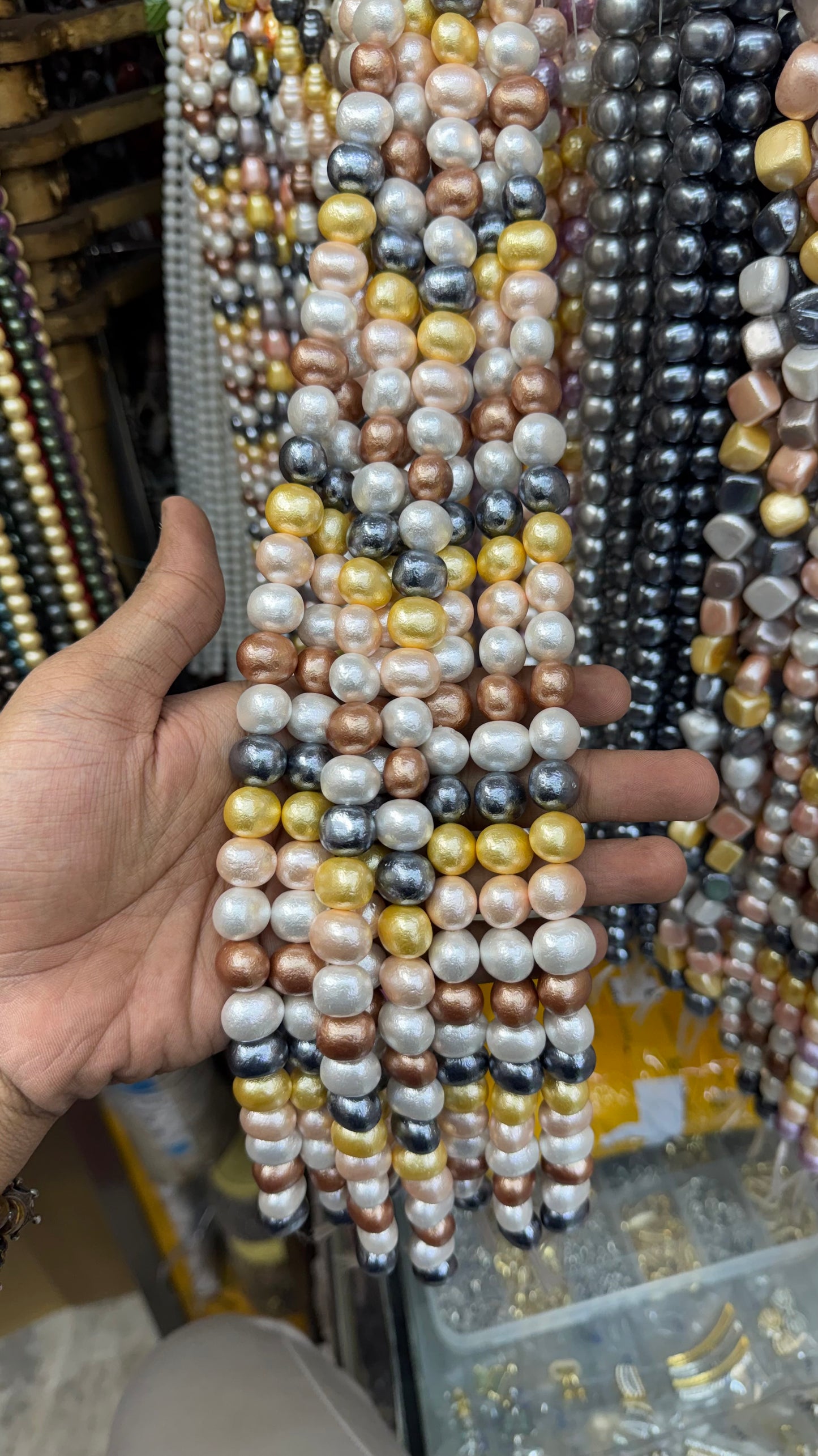 Multicolor Shell Pearl Beads – Irregular Luxury Pearls for Jewellery Making