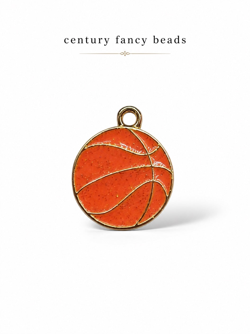 Basketball charm for Imitation Jewellery Making | Century Fancy Beads