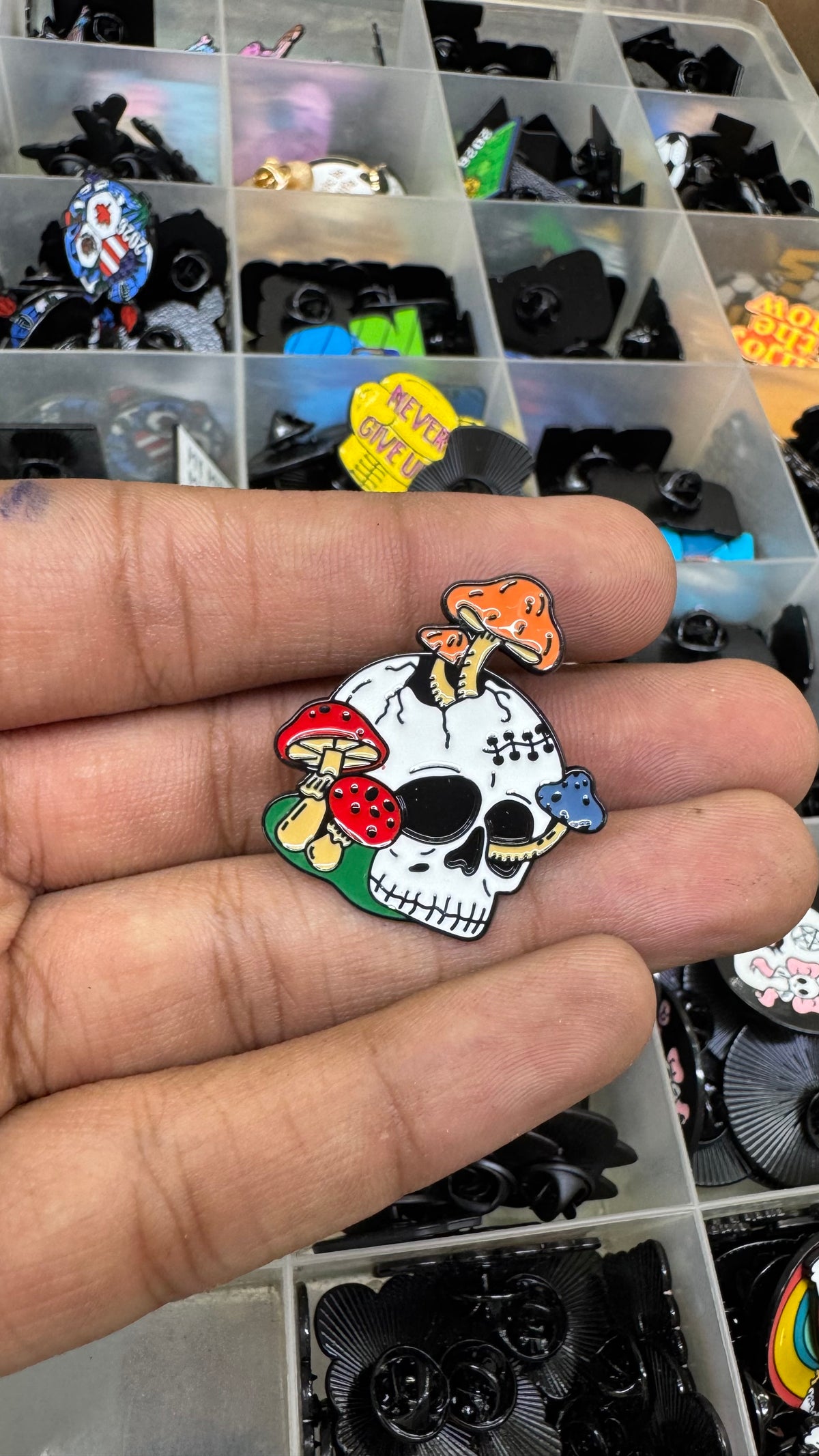 Skull Head Pin for imatation jewellery