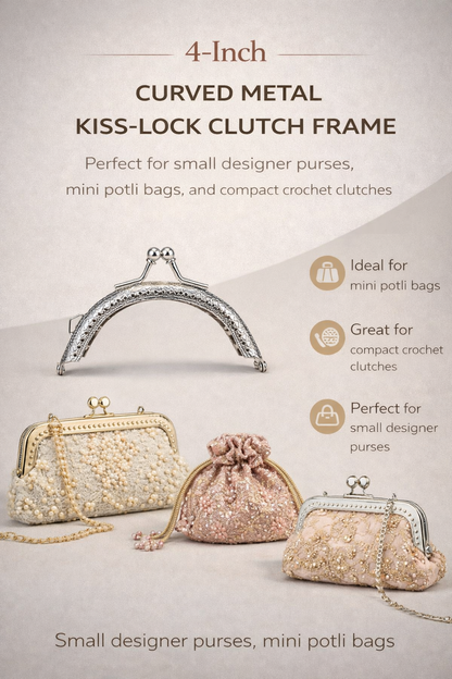 Round purse clutch ( 4 inch )