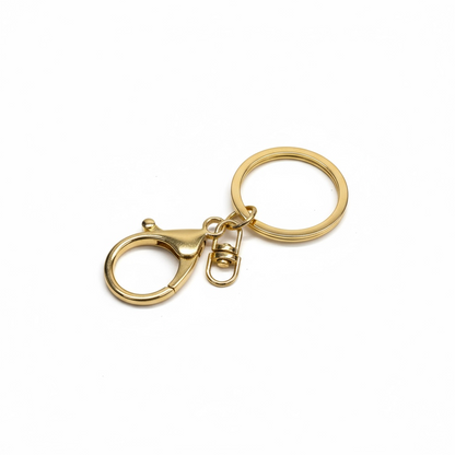 Lobster Clasp Keychain with Ring Pack of 5 pcs | Gold & Silver