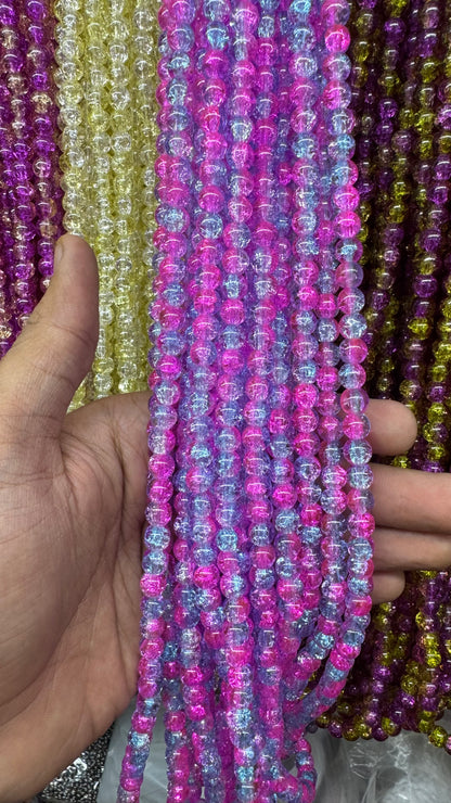 8mm Cracker beads