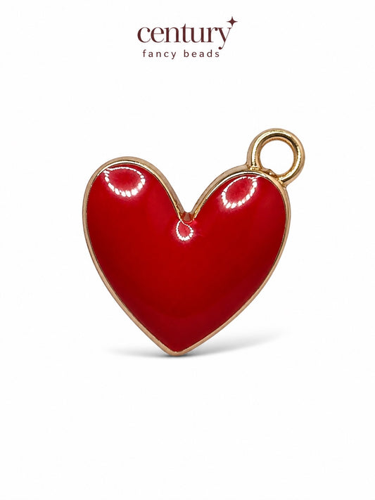 Heart charm for Imitation Jewellery Making | Century Fancy Beads