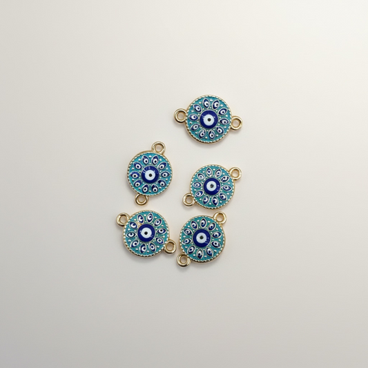 Double Loop Evil Eye Charm | Rakhi Connector Charm