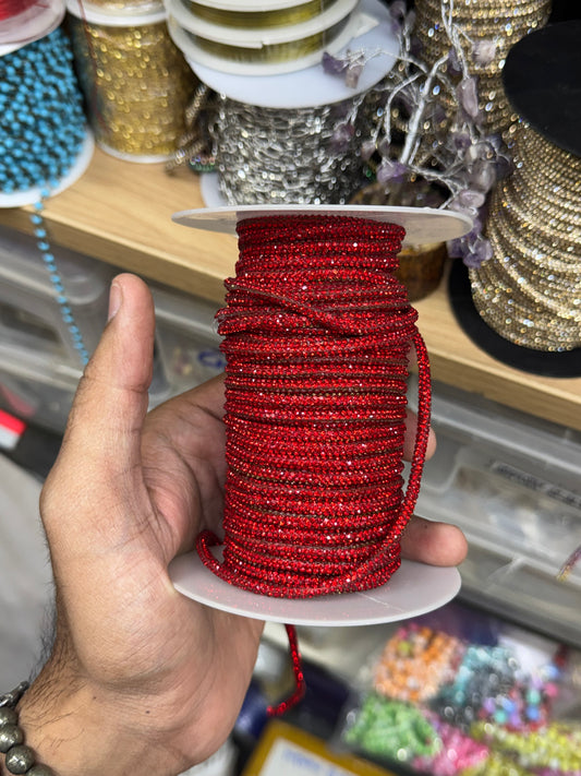 Rhinestone Line for Purse Making | Diamond Chain Roll