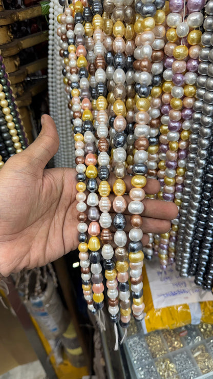 Multicolor Shell Pearl Beads – Irregular Luxury Pearls for Jewellery Making