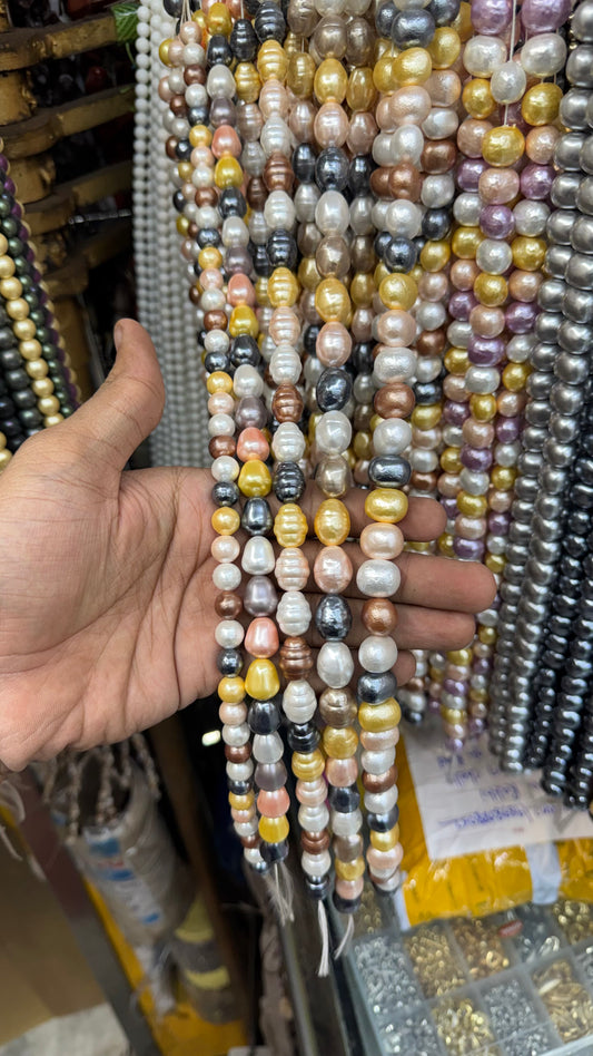 Multicolor Shell Pearl Beads – Irregular Luxury Pearls for Jewellery Making