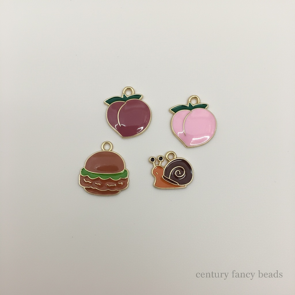 Cute Enamel Cartoon Charms