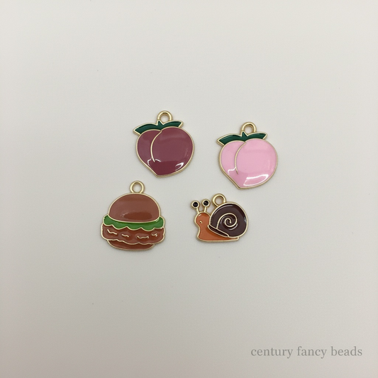 Cute Enamel Cartoon Charms