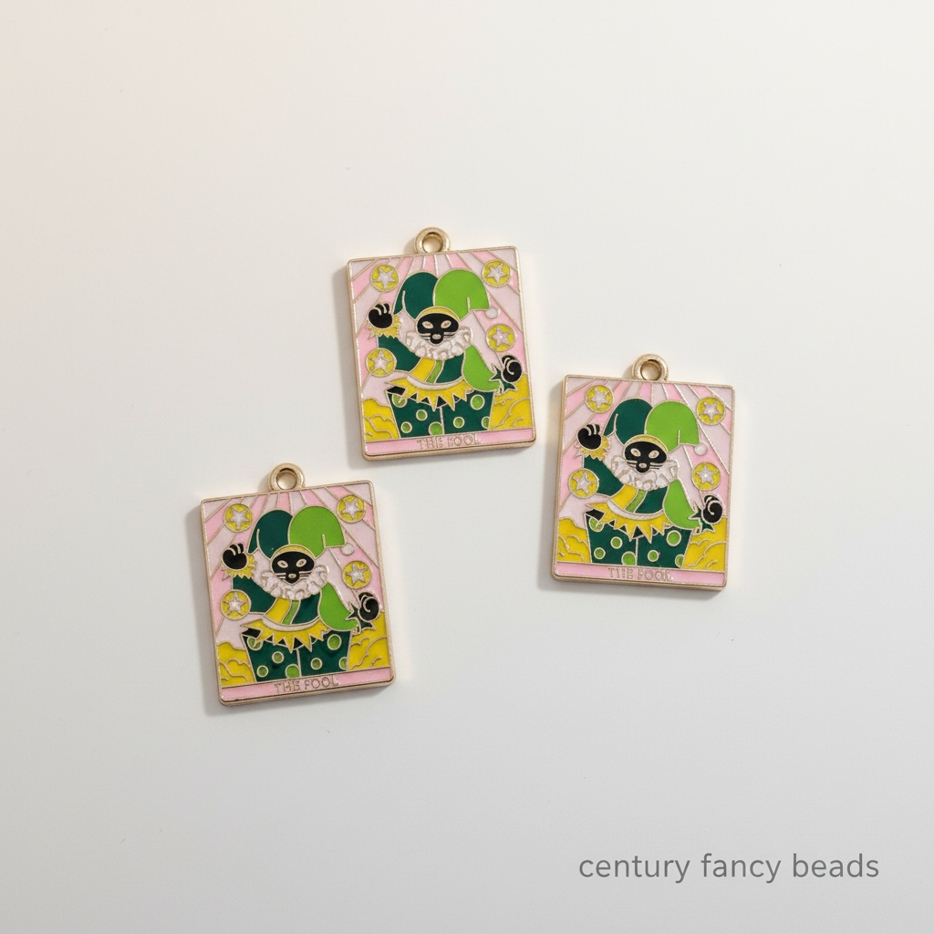 Premium Enamel Tarot Card Charms
