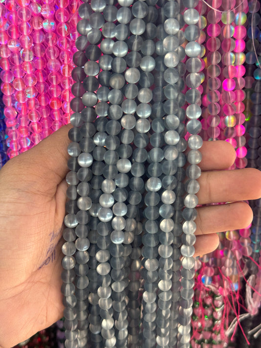 8mm UV Aura Beads Rainbow Shine
