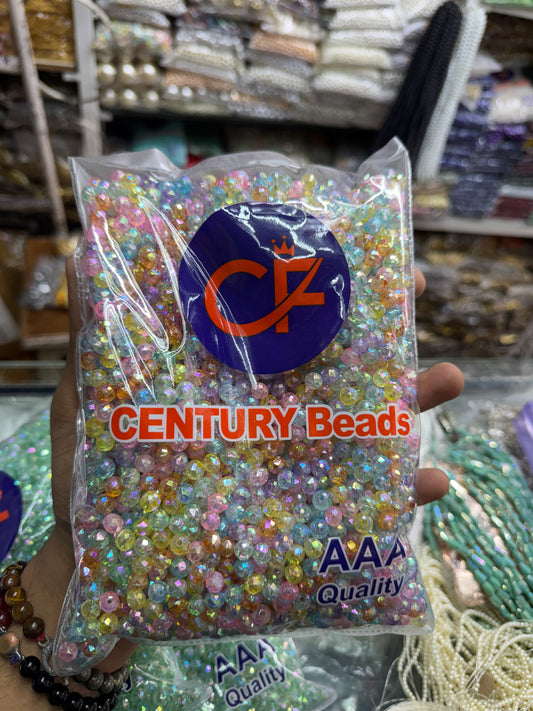 8mm Rainbow Shine Crystal Beads for Purse Making