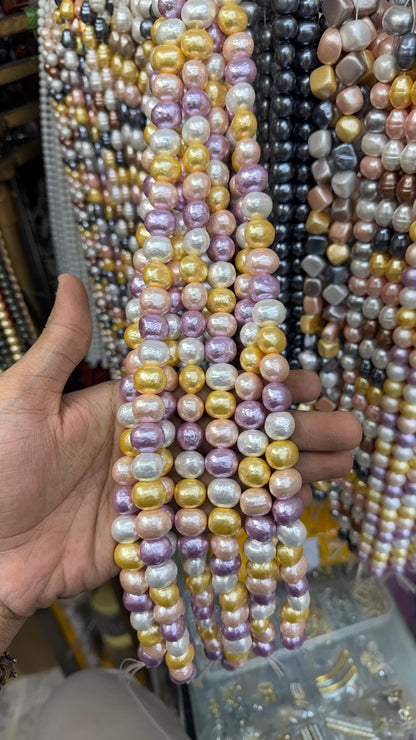 Multicolor Shell Pearl Beads – Irregular Luxury Pearls for Jewellery Making
