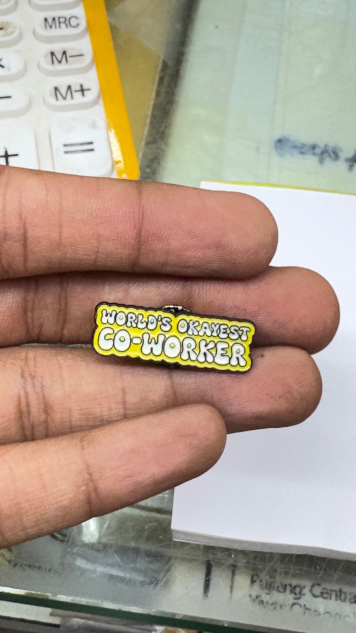 Co-worker Enamel Lapel Pin imatation jewellery