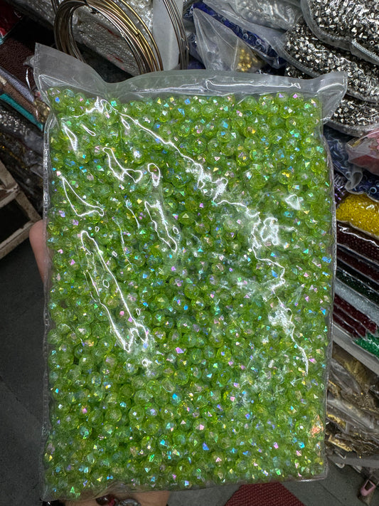 8mm Rainbow Shine Crystal Beads for Purse Making