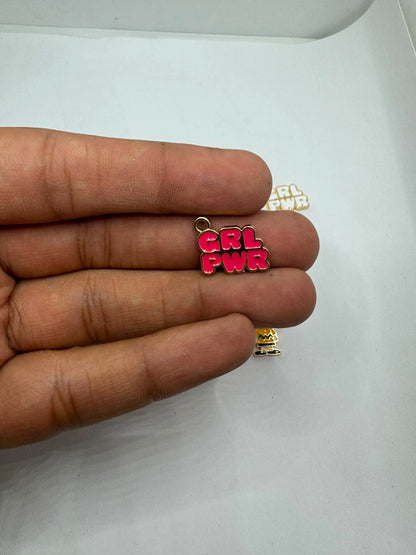 Girl power enamel for Imitation Jewellery Making | Century Fancy Beads