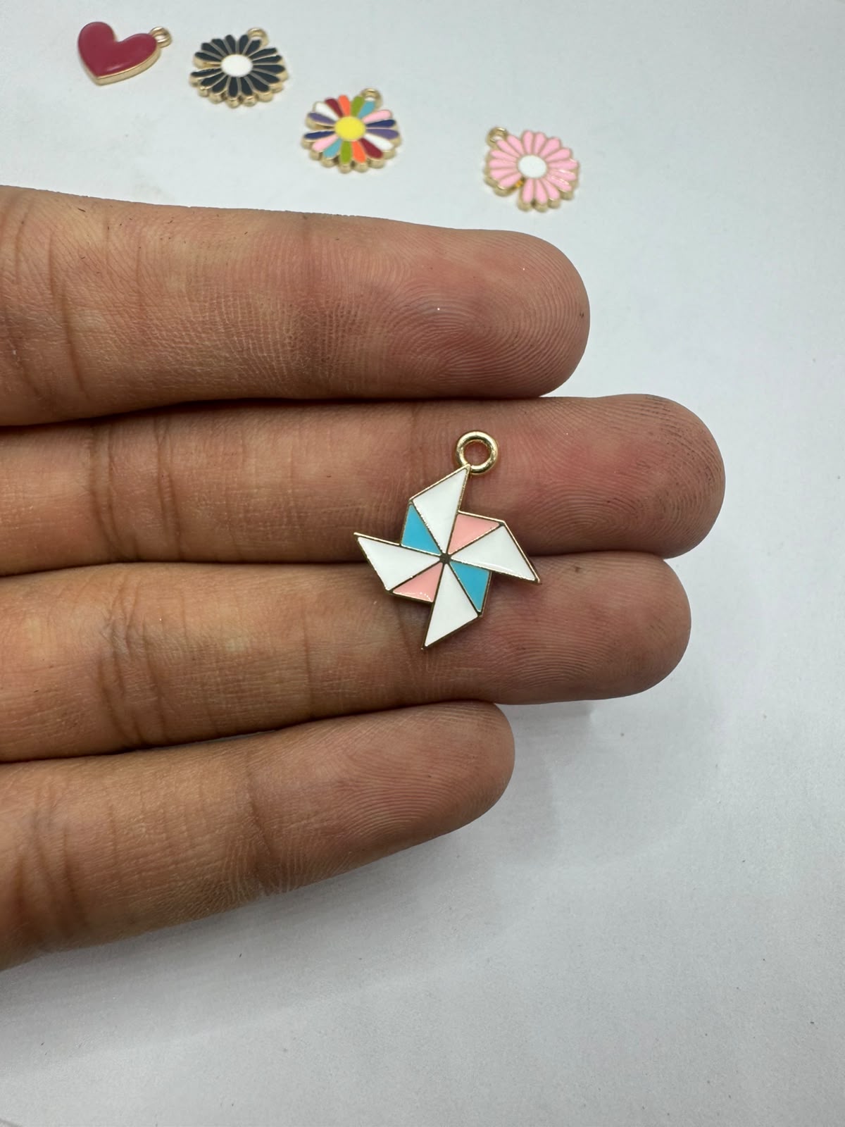 Fan charm for Imitation Jewellery Making | Century Fancy Beads