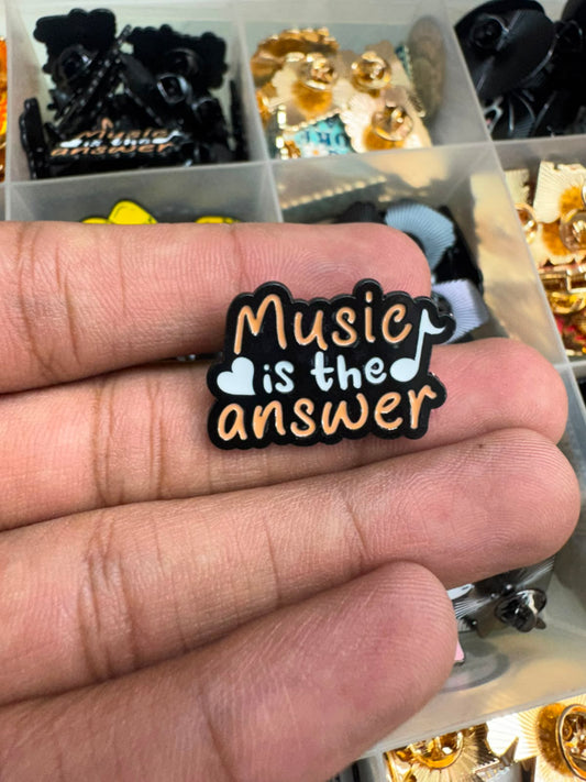 Music lover Enamel Brooch Pin for imatation jewellery