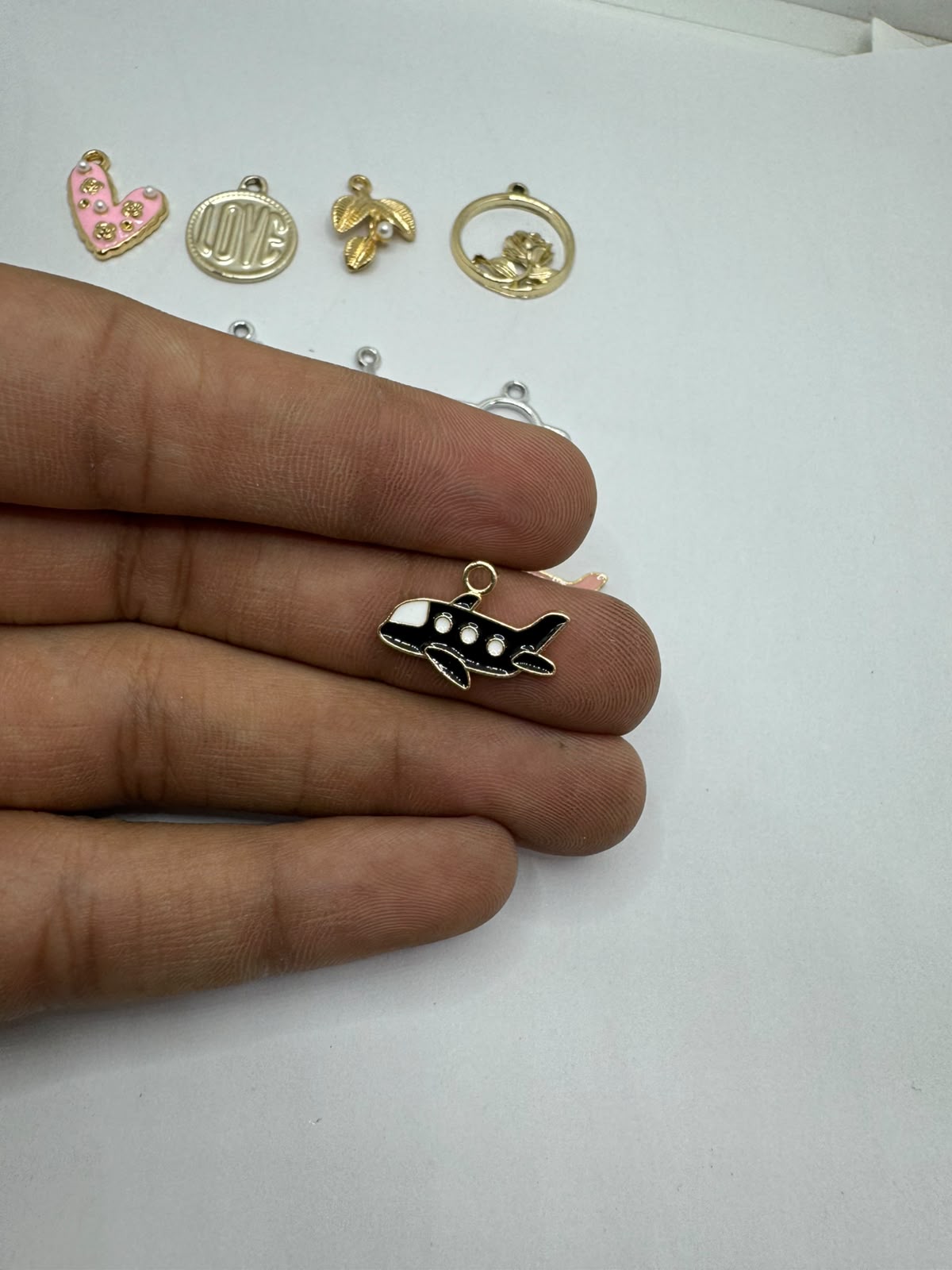 Aeroplane charm for Imitation Jewellery Making | Century Fancy Beads