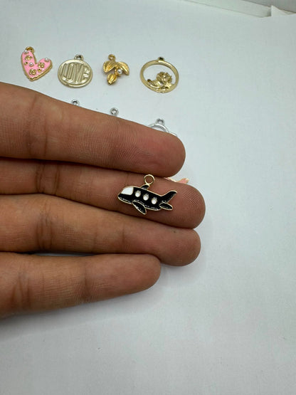 Aeroplane charm for Imitation Jewellery Making | Century Fancy Beads