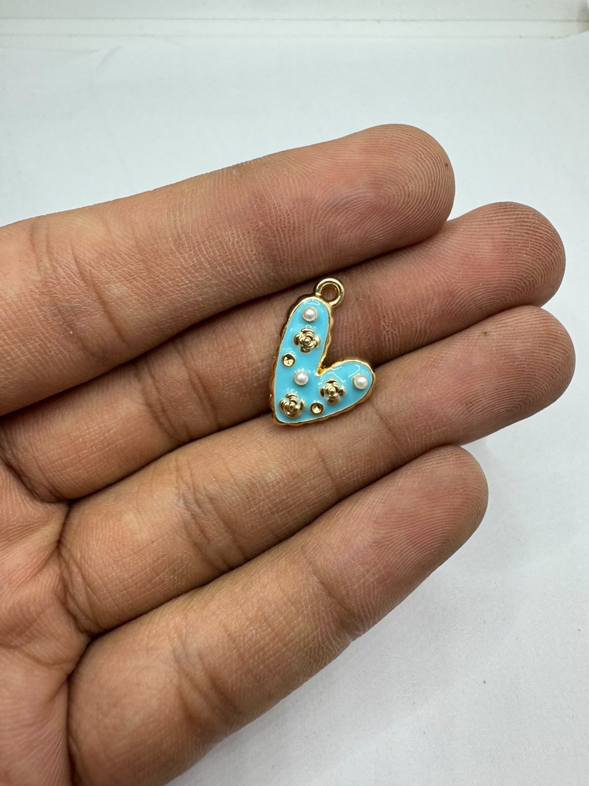 Heart charm for Imitation Jewellery Making | Century Fancy Beads