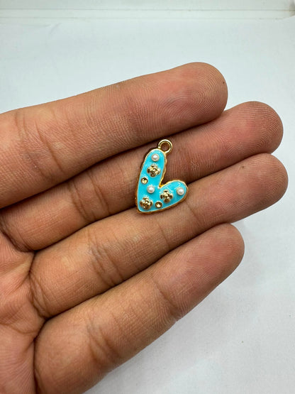 Heart charm for Imitation Jewellery Making | Century Fancy Beads