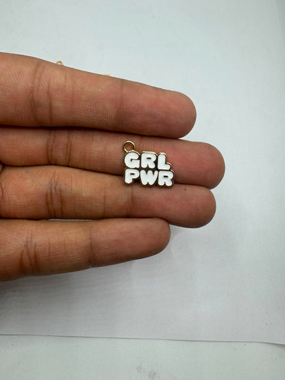Girl power enamel for Imitation Jewellery Making | Century Fancy Beads